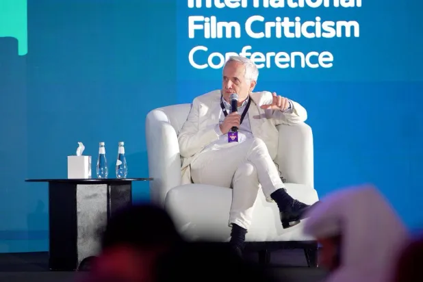 ماركو مُشاركاً في «المؤتمر الدولي للنقد السينمائي» بالرياض (تصوير: تركي العقيلي)