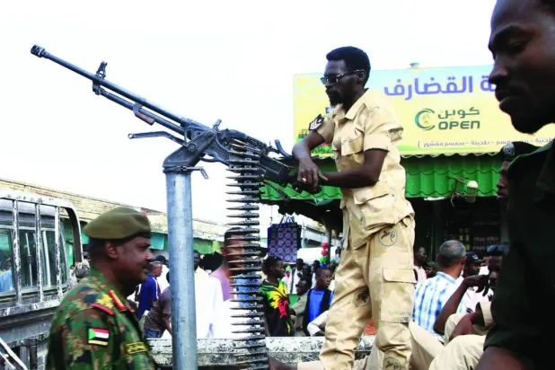 Armed elements affiliated with the Sudanese army (AFP)
