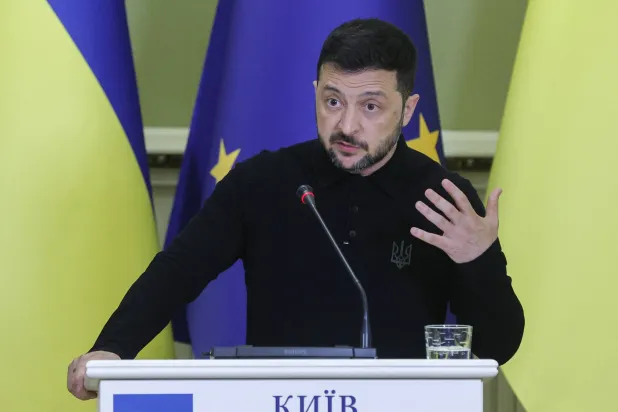 الرئيس الأوكراني فولوديمير زيلينسكي (إ.ب.أ)