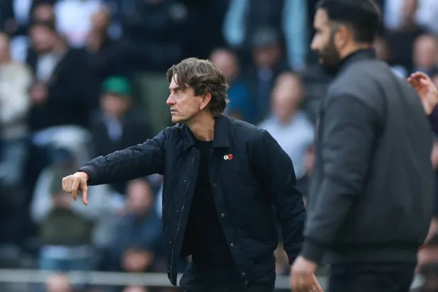 الدنماركي توماس فرانك مدرب توتنهام هوتسبير (إ.ب.أ)