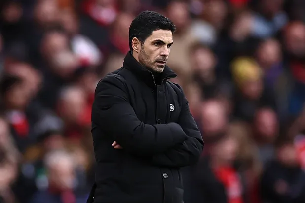 الإسباني ميكيل أرتيتا المدير الفني لفريق آرسنال (أ.ف.ب)