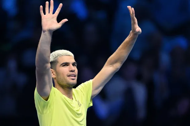 المصنف الأول كارلوس ألكاراس (إ.ب.أ)