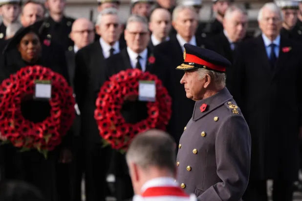 الملك تشارلز خلال المراسم (د.ب.أ)