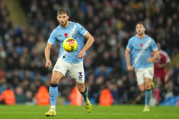 روبن دياز لاعب فريق مانشستر سيتي (أ.ب)