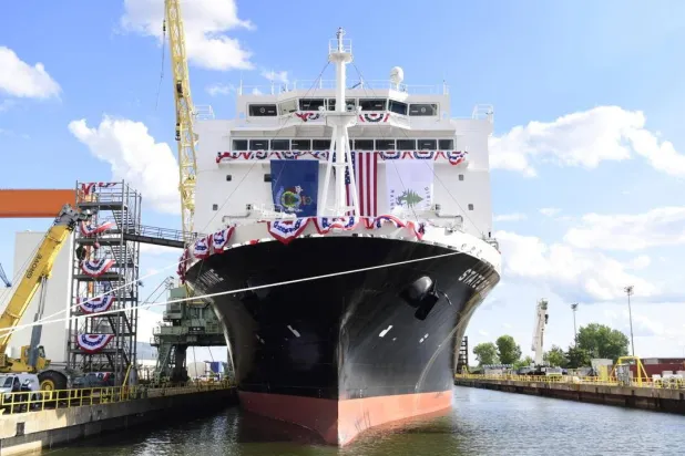 The United States on October 14 will start charging a special port entrance fee for ships built in China or linked to Chinese companies. Matthew Hatcher / AFP/File
