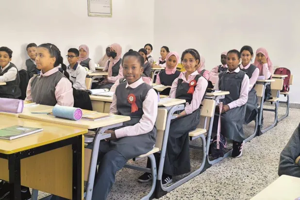  فصل دراسي بمدرسة الصريم للتعليم الأساسي بطرابلس 12 أكتوبر (وزارة التربية والتعليم بغرب ليبيا)