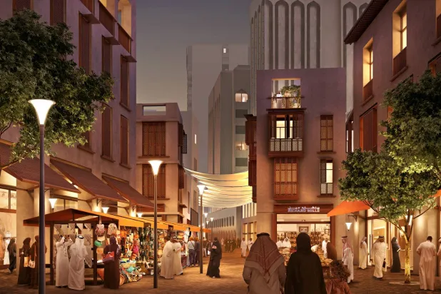 جانب من منطقة جدة التاريخية «البلد» (تطوير البلد)