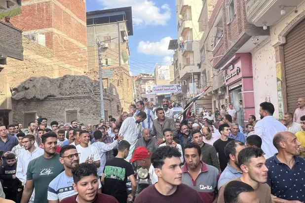 مسيرة تأييد شعبية ضخمة لدعم «مرشح الغلابة» في انتخابات مجلس النواب المصري (صفحته على فيسبوك)