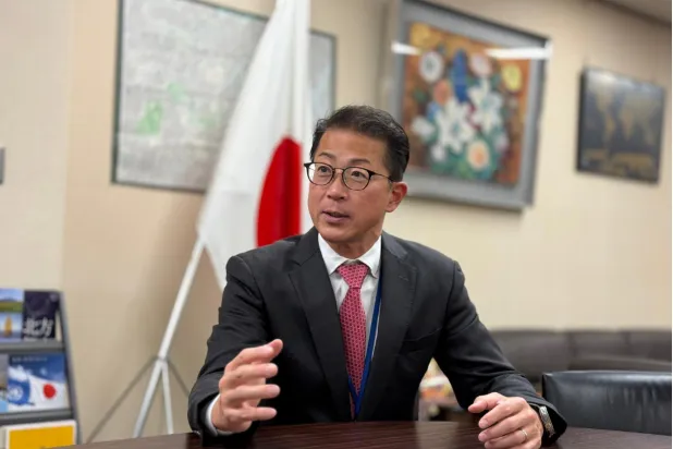 كيتامورا توشيهيرو مساعد وزير الخارجية والمتحدث باسم الخارجية اليابانية (الشرق الأوسط)