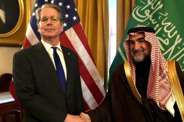 The US Treasury Secretary met with the PIF Governor. Photo: X