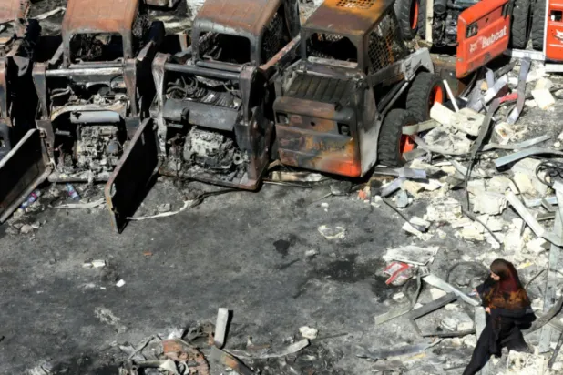 Israel says it is striking Hezbollah targets in southern Lebanon to prevent the group from rebuilding its strength in breach of a ceasefire, but local people complain it is destroying civilian reconstruction efforts (AFP/MAHHMOUD ZAYYAT)
