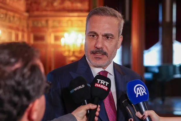 فيدان خلال تصريحات لوسائل إعلام تركية في واشنطن في 11 نوفمبر (إعلام تركي)