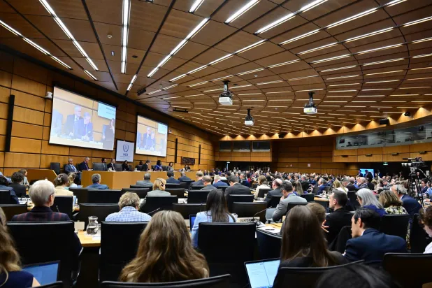 صورة نشرتها الوكالة الدولية للطاقة الذرية من جلسة سابقة لمجلس المحافظين في فيينا 