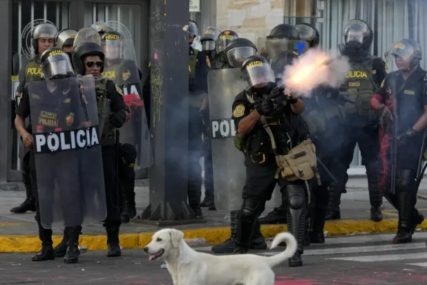 The health manager of the Arequipa region said the bus hit a pickup truck and it went off a road on a curve, falling more than 200 meters (more than 650 feet) to the banks of the Ocoña river - (File photo of Peru police/The AP)