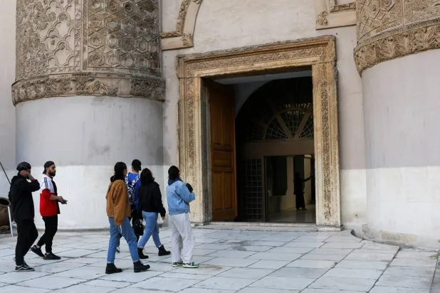 People visit the National Museum of Damascus after it reopened, a month after the ousting of Syrian President Bashar al-Assad, in Damascus, Syria, January 9, 2025. (Reuters)
