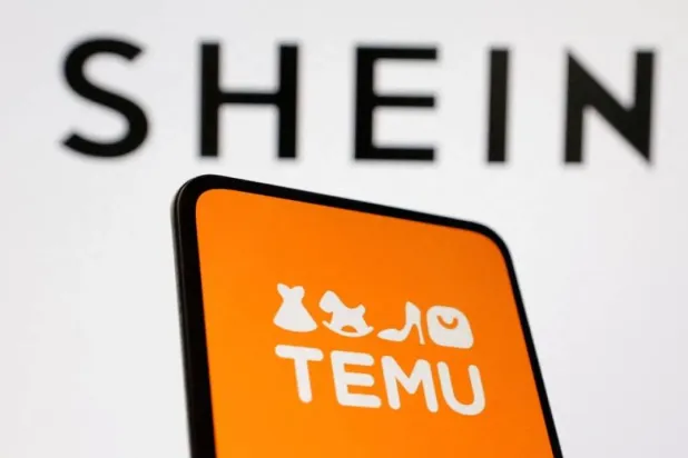 Shein and Temu logos are seen in this illustration taken August 22, 2024. (Reuters)