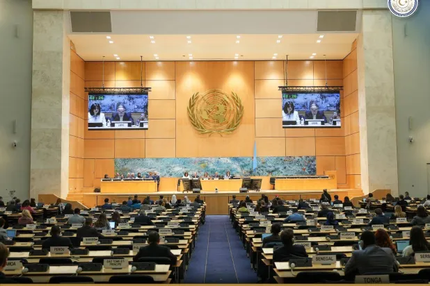 الباعور يلقي كلمة ليبيا أمام المجلس العالمي لحقوق الإنسان في جنيف (وزارة الخارجية الليبية)