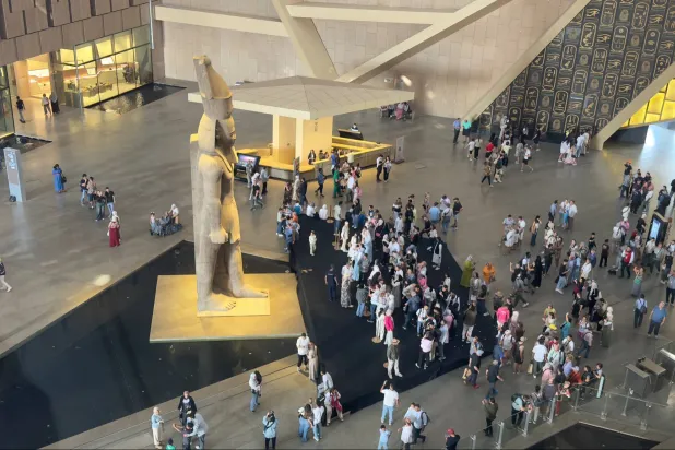 المتحف الكبير يستقبل نحو 19 ألف زائر يومياً (تصوير: عبد الفتاح فرج)