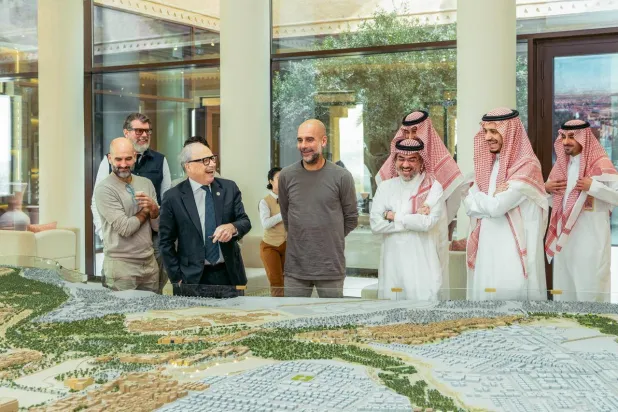 غوارديولا في ضيافة الدرعية التاريخية