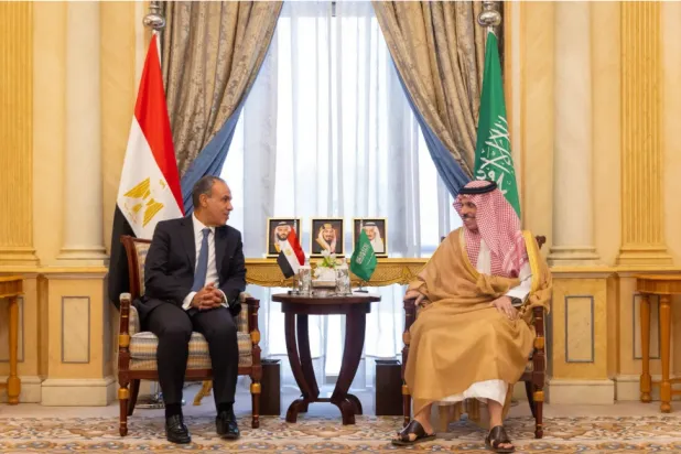 گفت‌وگوی شاهزاده فیصل بن فرحان ، وزیر خارجه سعودی ، و بدر عبدالعاطی ، وزیر خارجه مصر، در ریاض ، سپتامبر گذشته