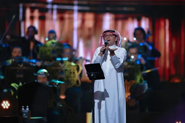 عبد المجيد عبد الله قدَّم ليلة مُفعمة بالمشاعر ضمن «موسم الرياض 2025» (تصوير: بشير صالح)