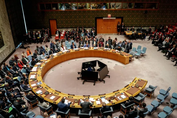 FILED - 23 September 2025, US, New York: A Security Council meeting held on the sidelines of the UN General Assembly's general debate. Photo: Kay Nietfeld/dpa