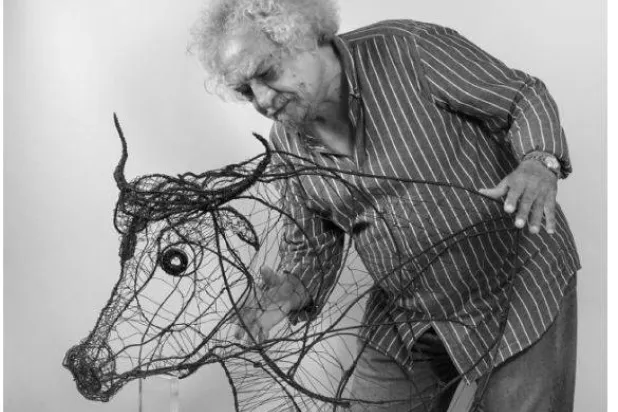 فن التشكيل في الفراغ بالأسلاك اشتهر به جلال جمعة (إدارة الغاليري)