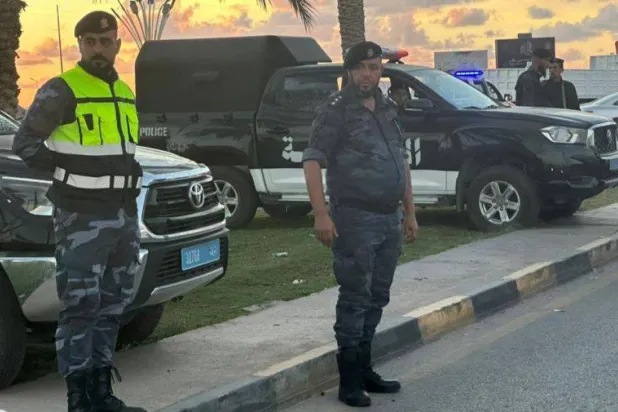 عناصر أمنية ليبية في تمركز أمني بالعاصمة طرابلس (وزارة الداخلية)