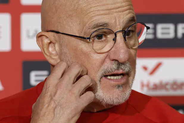 لويس دي لا فوينتي مدرب منتخب إسبانيا (إ.ب.أ)