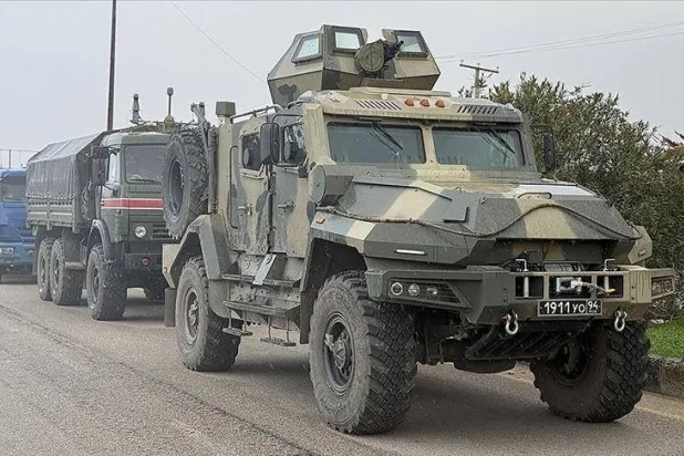 أرشيفية لرتل عسكري روسي في سوريا 