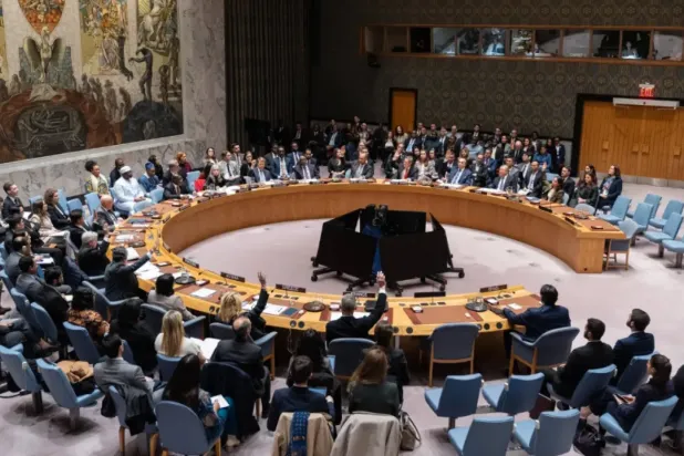 Birleşmiş Milletler (BM) Güvenlik Konseyi üyeleri, Gazze Şeridi'nde istikrarı korumak için uluslararası güce yetki veren ABD tasarısını oyladı. (DPA)