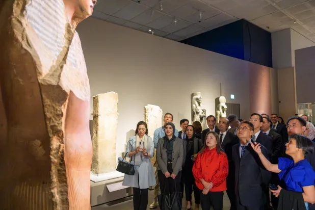 جانب من معرض كنوز المتاحف المصرية (وزارة السياحة والآثار)