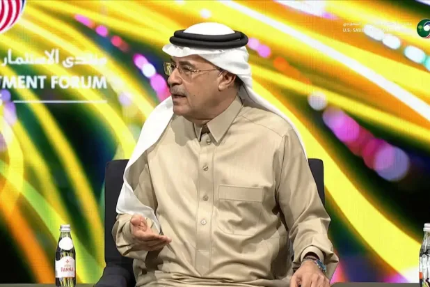 Suudi Aramco Başkanı ve CEO’su Mühendis Amin bin Hasan en-Nasır, Washington’da düzenlenen bir panelde konuştu  (Şarku’l Avsat)