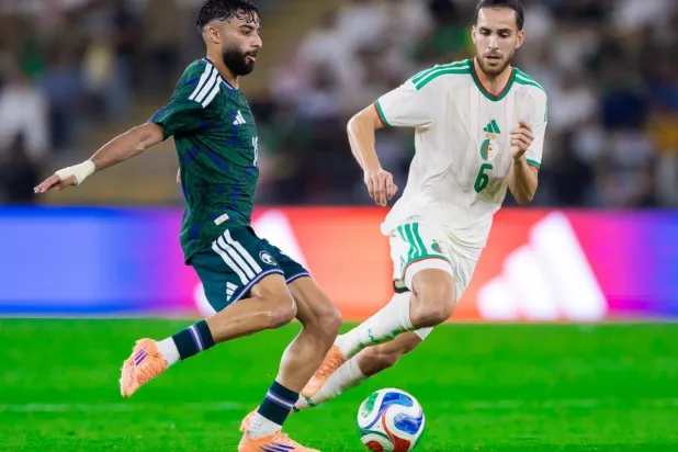 من ودية الأخضر الأخيرة أمام الجزائر (المنتخب السعودي)