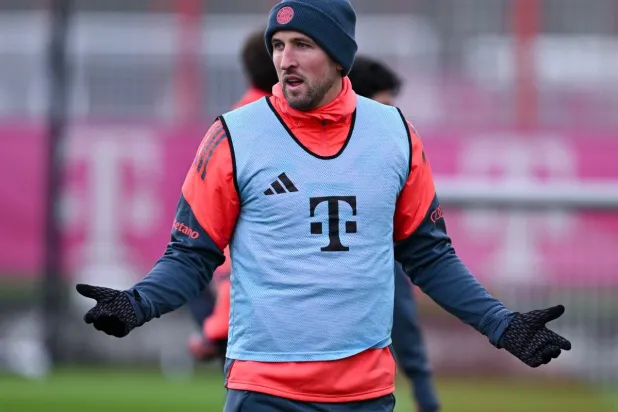 كين خلال تدريبات البايرن (د.ب.أ)