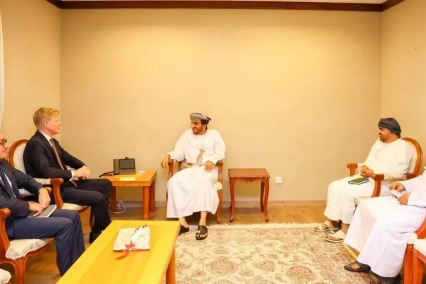 United Nations Special Envoy for Yemen Hans Grundberg on Thursday held talks in Muscat with Undersecretary of Oman’s Foreign Ministry, Sheikh Khalifa Ali Issa Al-Harthy (UN) 