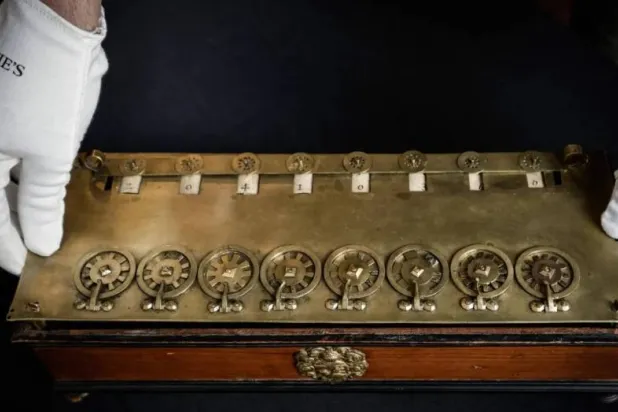 La Pascaline, the first mechanical calculator (AFP)