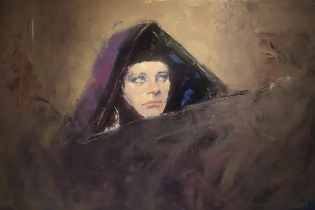 مشهد من فيلم «المومياء» ضمن المعرض (الشرق الأوسط)