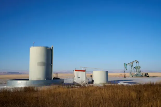 A view of an oil pump jack on the prairies near Claresholm, Alberta, Canada January 18, 2025. REUTERS/Todd Korol 