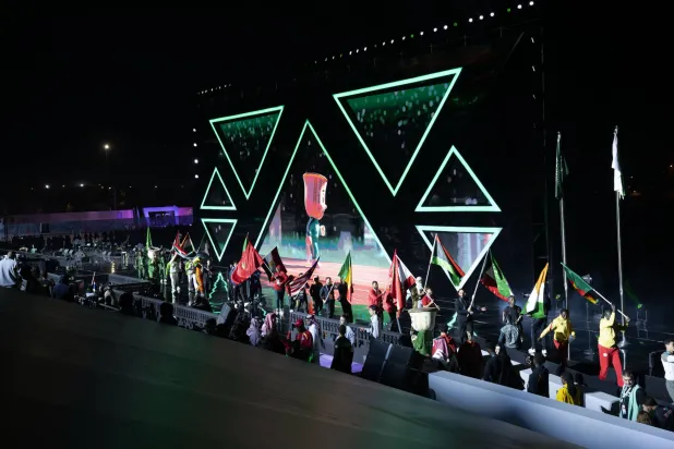 جانب من حفل الختام (الشرق الأوسط)