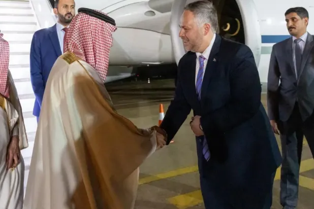 Saudi Minister of Foreign Affairs Prince Faisal bin Farhan bin Abdullah arrives in Johannesburg, South Africa - SPA