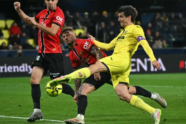 من مباراة فياريال وريال مايوركا (أ.ف.ب)