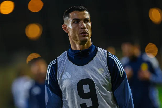 رونالدو خلال التدريبات الأخيرة للنصر (موقع النادي)