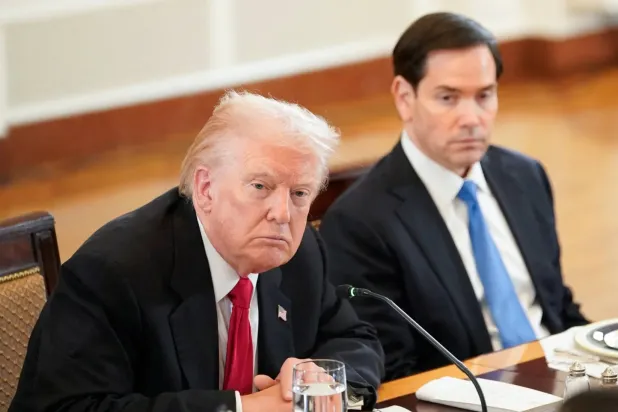 ABD Başkanı Donald Trump ve Dışişleri Bakanı Marco Rubio Beyaz Saray'da (Reuters)