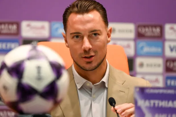 ماتياس يايسله خلال المؤتمر الصحافي (علي خمج)