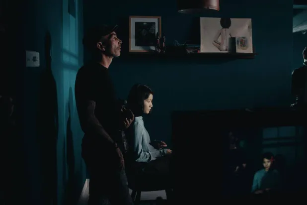 جانب من كواليس فيلم «مدينة الرمال» (الشركة المنتجة)