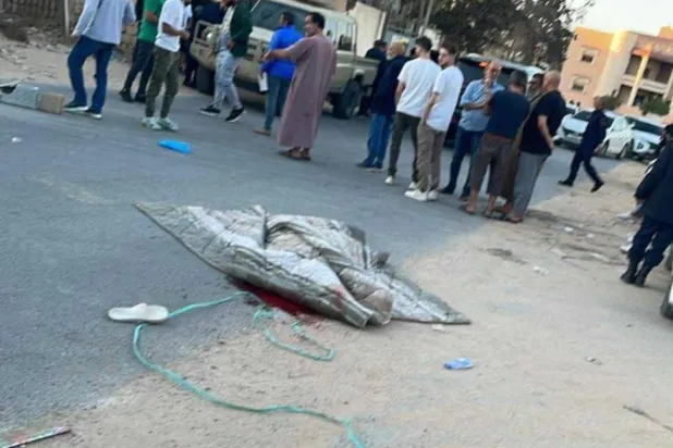 صورة متداولة لجثمان خنساء بعد اغتيالها بطرابلس (متداولة)