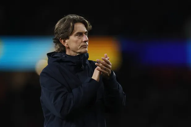 توماس فرانك المدير الفني لفريق توتنهام هوتسبير (رويترز)