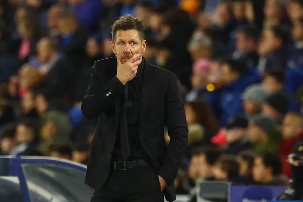 دييغو سيميوني مدرب أتلتيكو مدريد (رويترز)