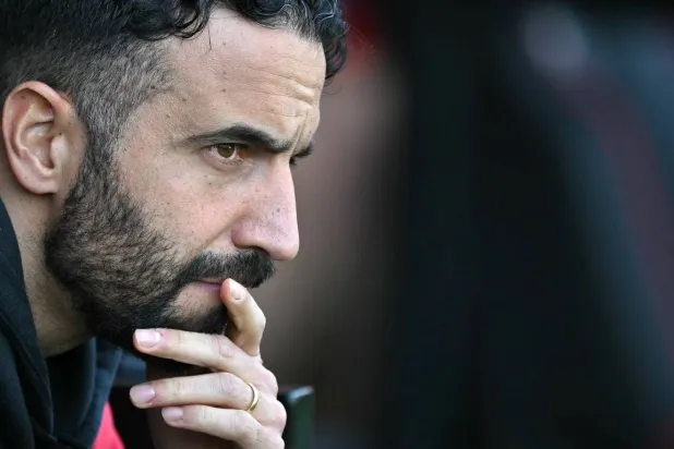 Manchester United manager Ruben Amorim. (AFP)